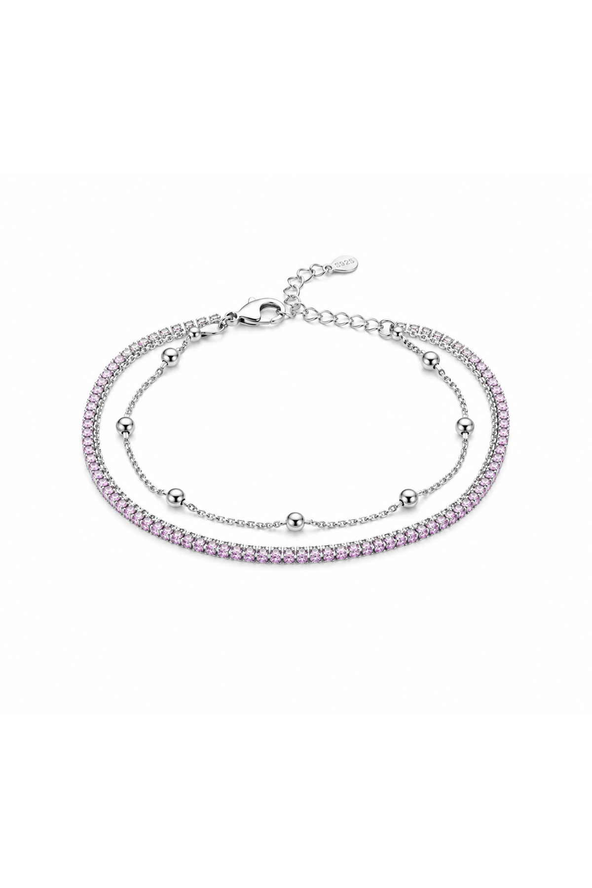 Blush Tennis Bracelet
