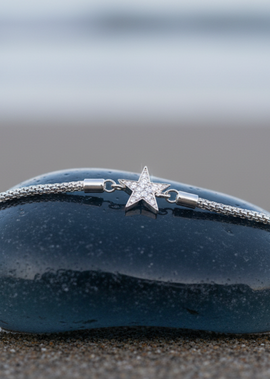 Celestial Star Mixed Chain Bracelet | Sterling Silver