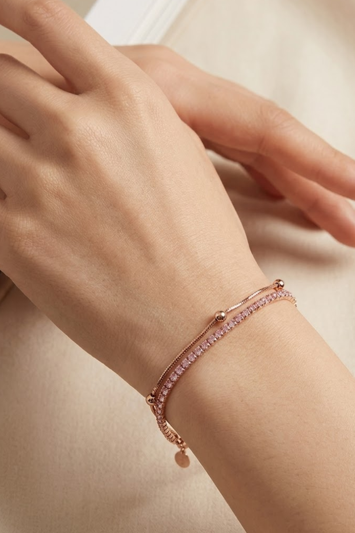 Rosé Tennis Bracelet