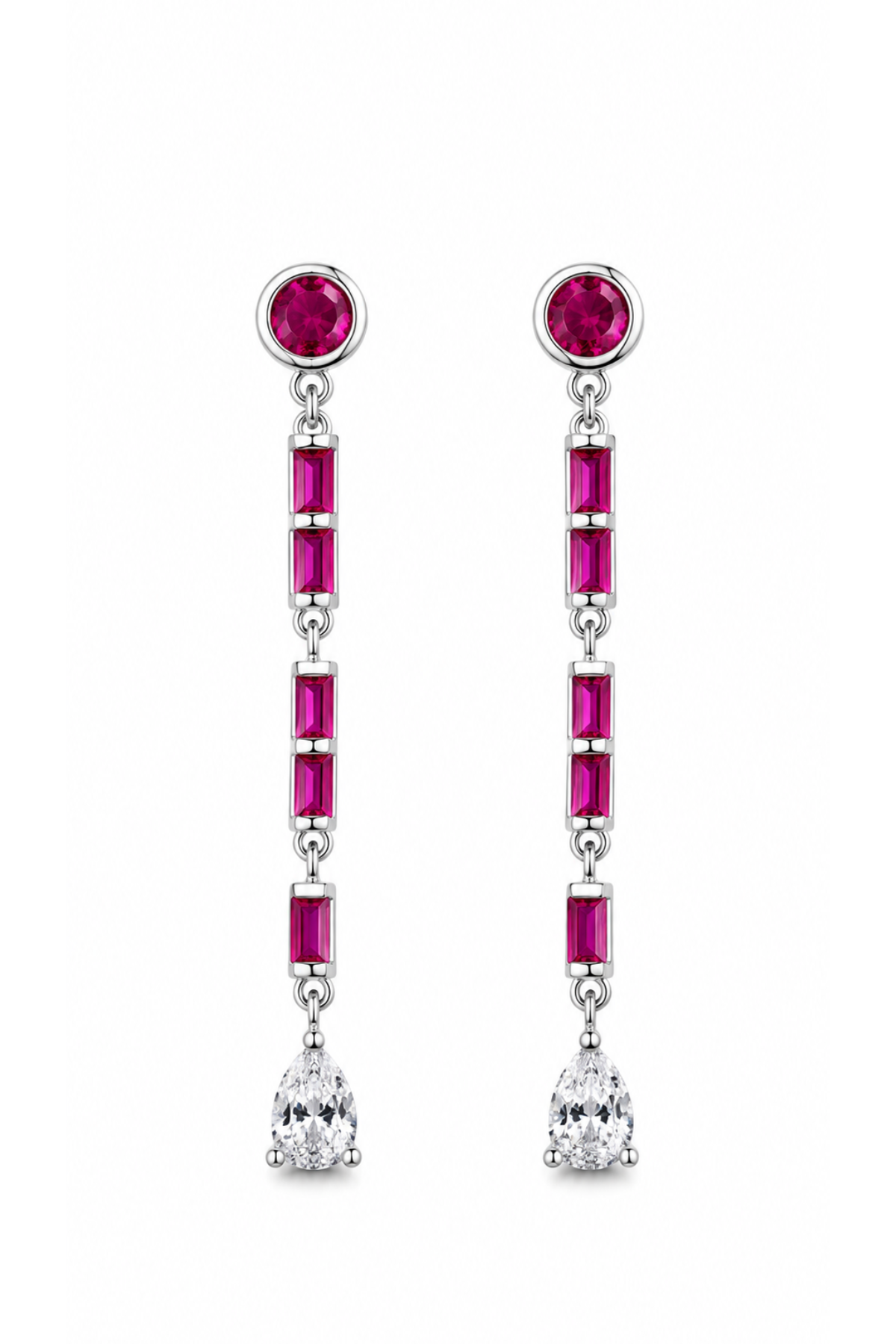 Ruby Cascade Earrings