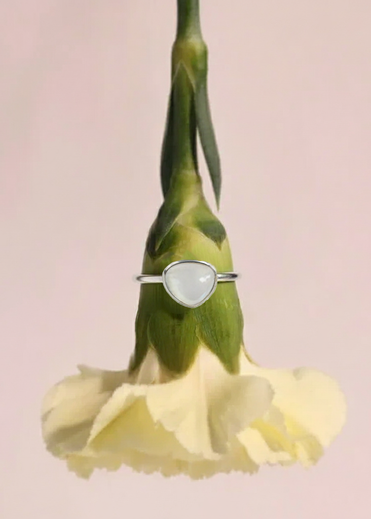 Organic Mother of Pearl Ring | 925 Sterling Silver