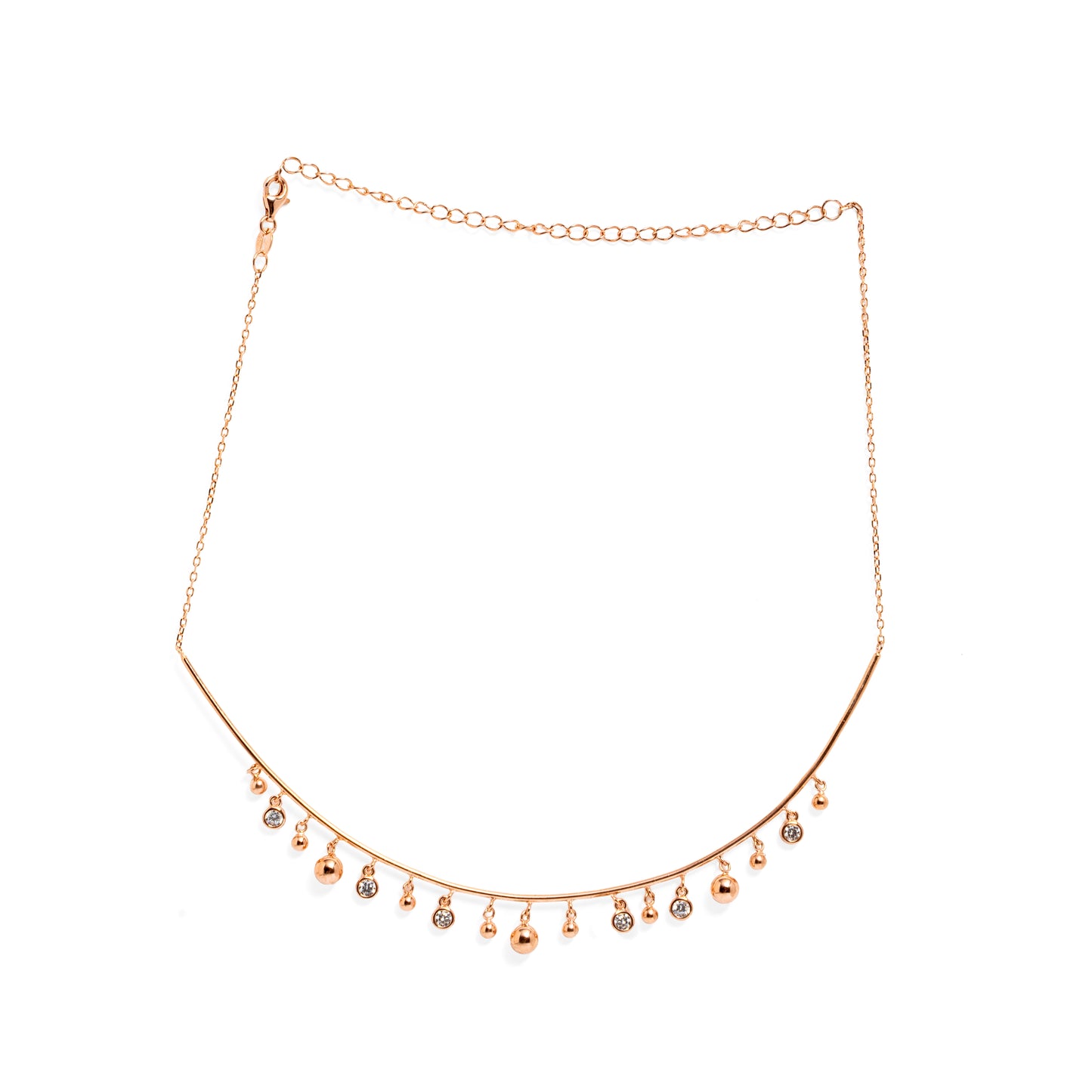 Dangling Charm Collar Necklace