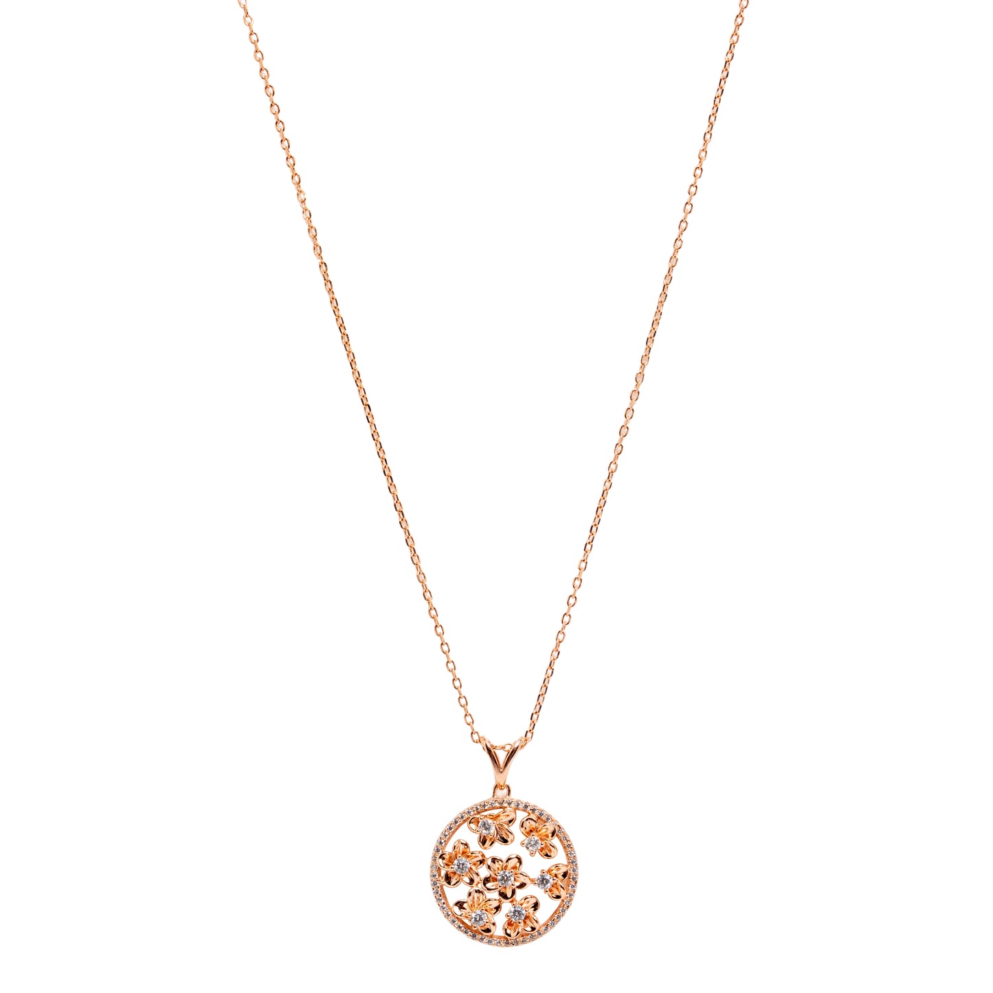 Floral Garden Medallion Necklace