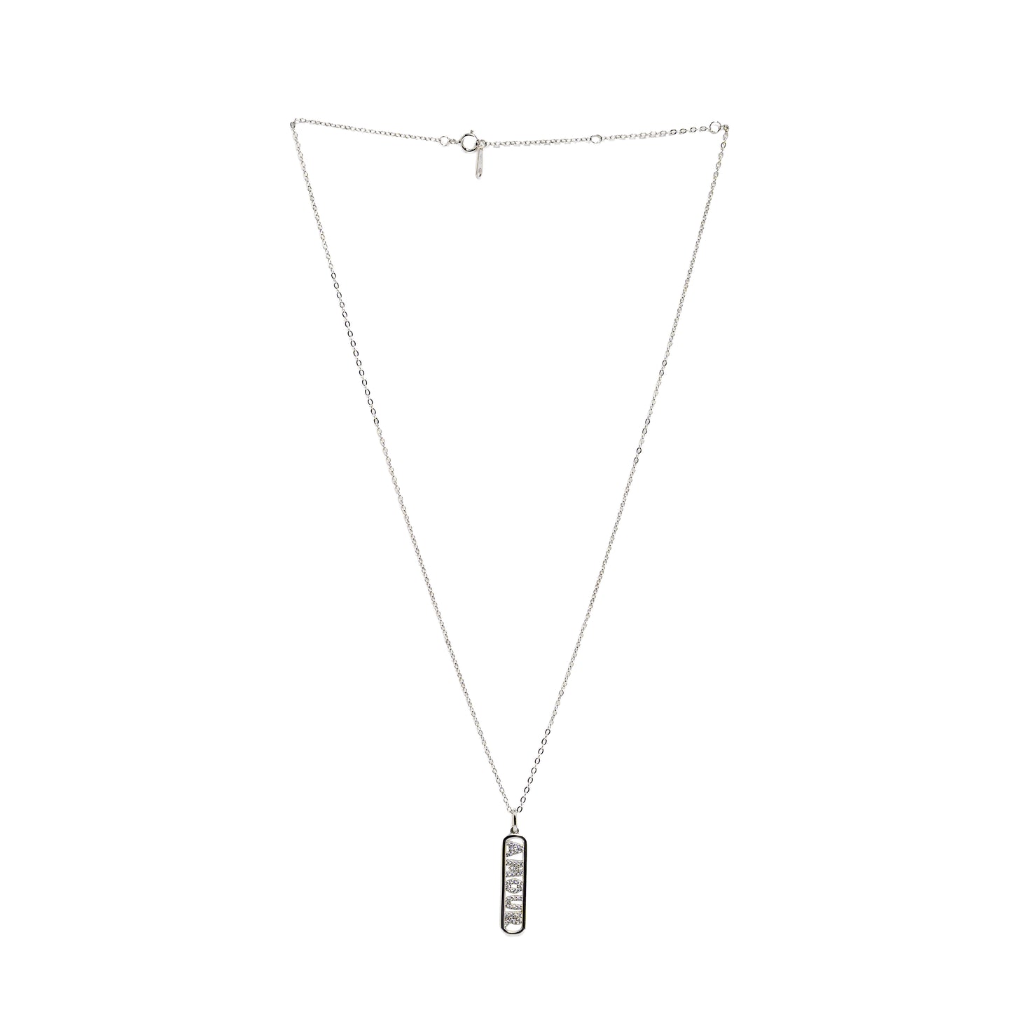 Crystal 'Amour' Pavé Bar Necklace