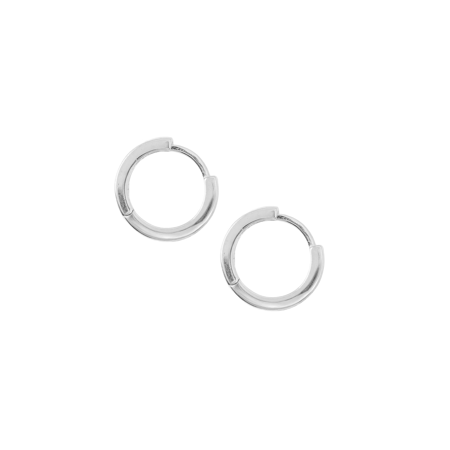 Classic Crystal Pavé Huggie Hoop Earrings | 925 Sterling Silver