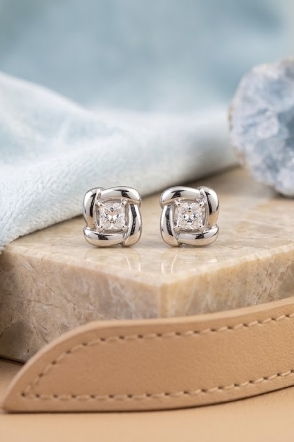 Aurora Cushion Studs