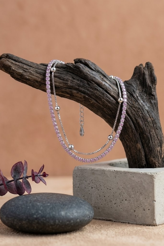 Blush Tennis Bracelet