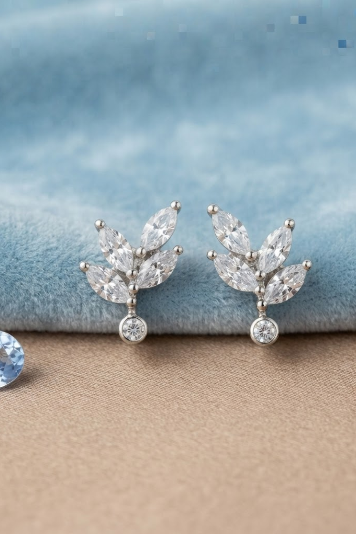 Celeste Leaf Studs