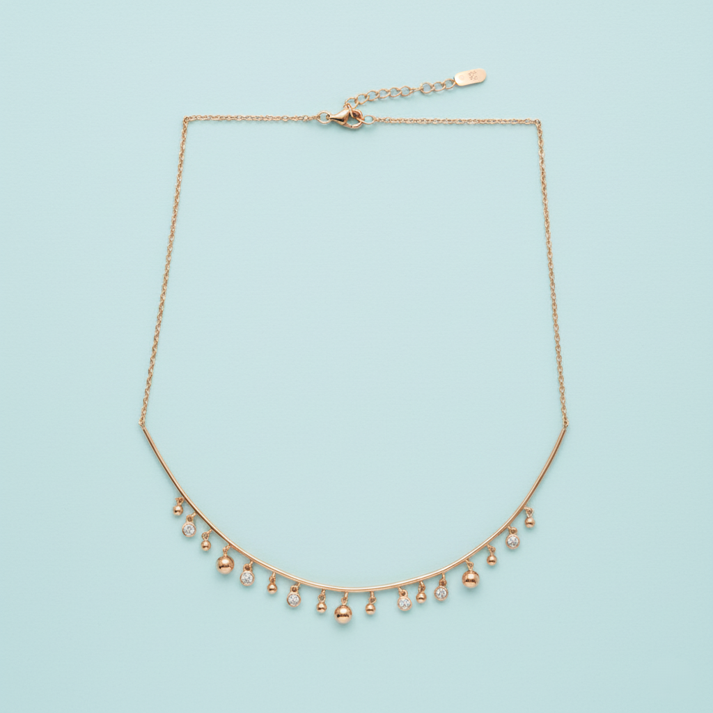 Dangling Charm Collar Necklace