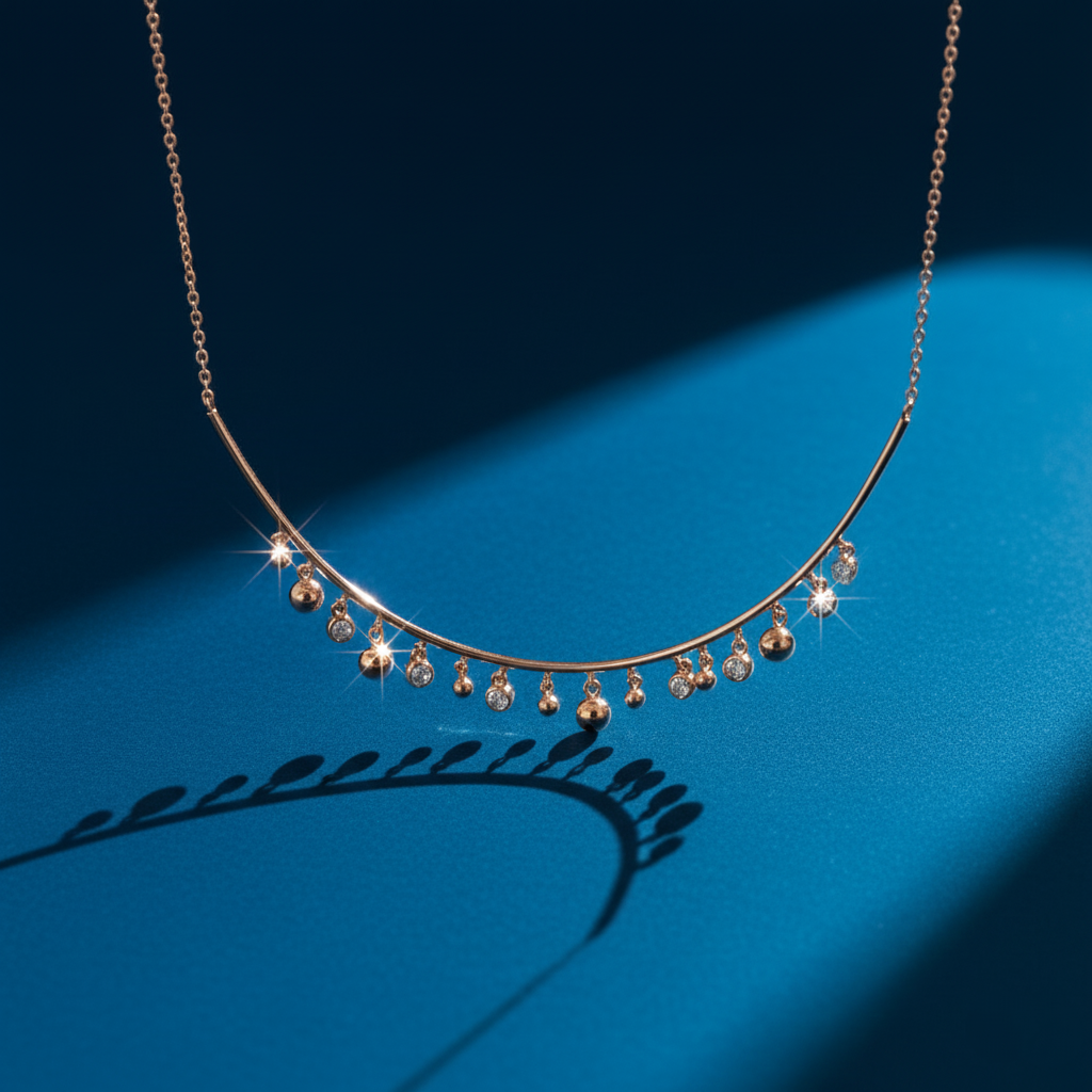 Dangling Charm Collar Necklace