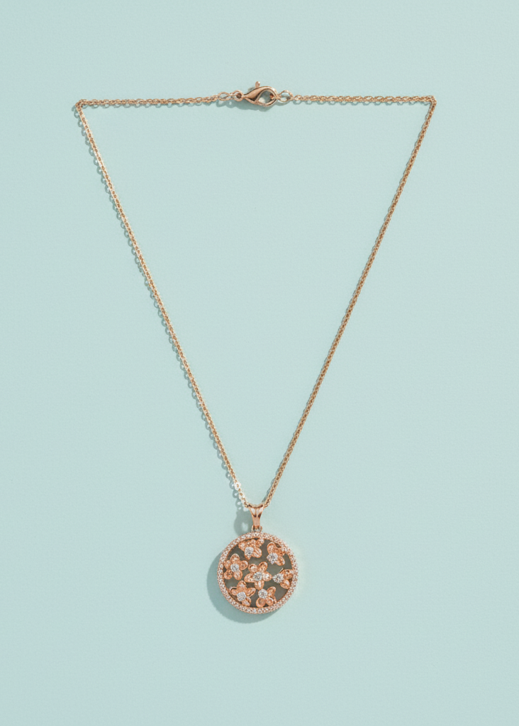 Floral Garden Medallion Necklace