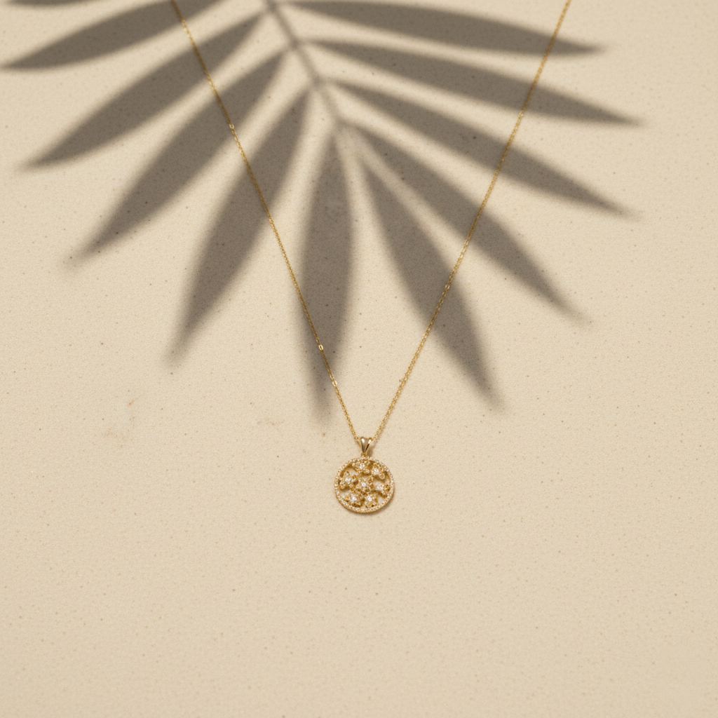 Floral Garden Medallion Necklace