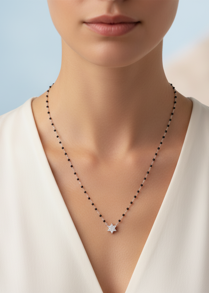 Modern Star Mangalsutra Necklace
