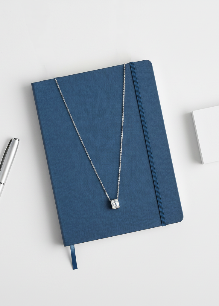 Emerald Cut Solitaire Necklace