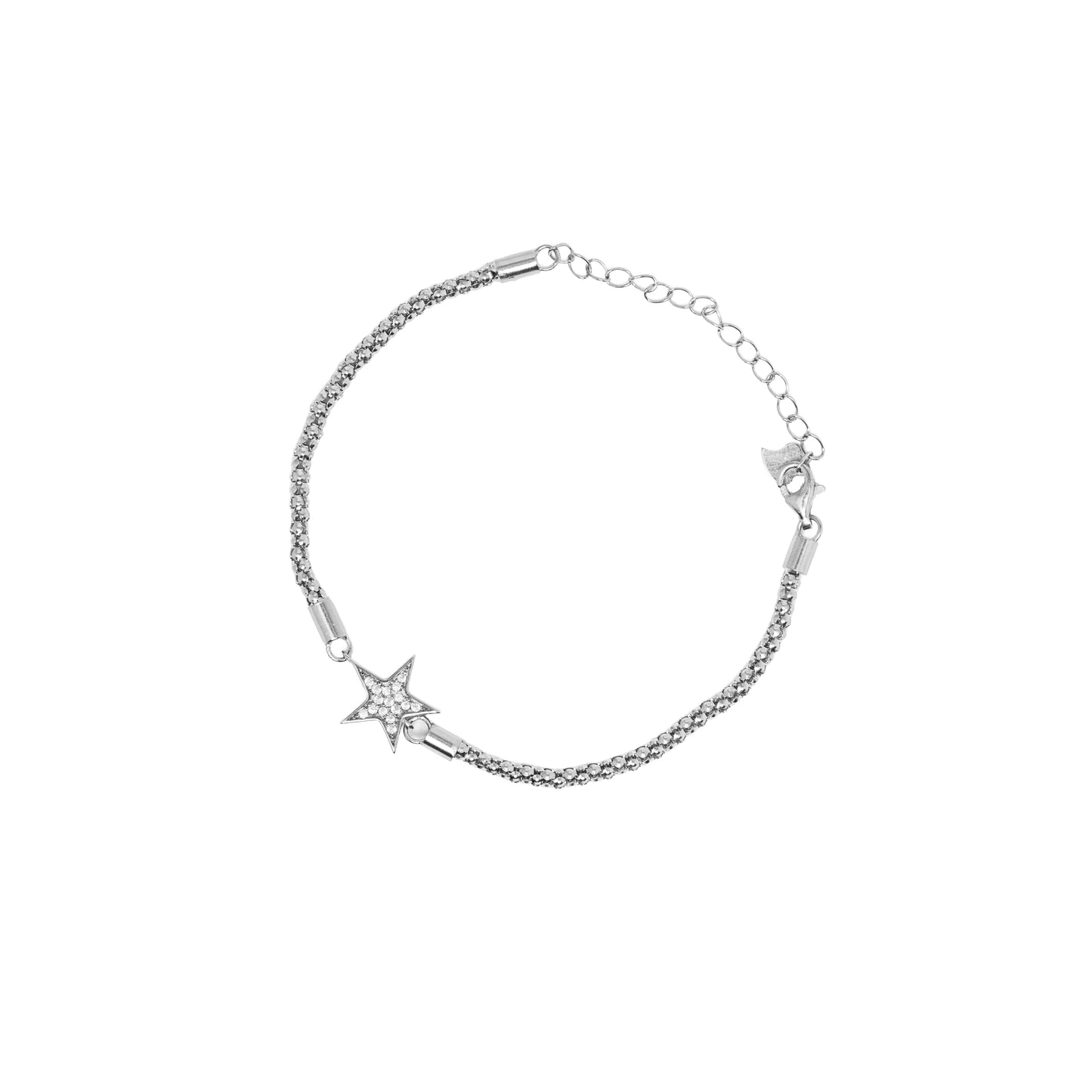 Celestial Star Mixed Chain Bracelet | Sterling Silver