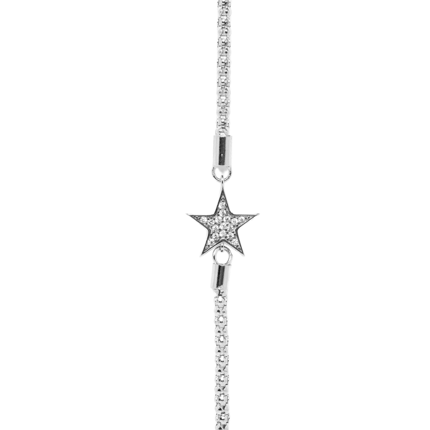 Celestial Star Mixed Chain Bracelet | Sterling Silver