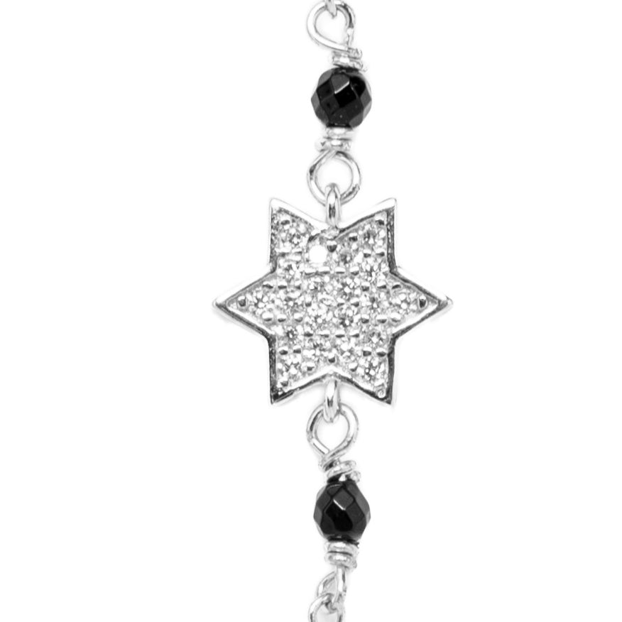 Modern Star Mangalsutra Bracelet | 925 Sterling Silver