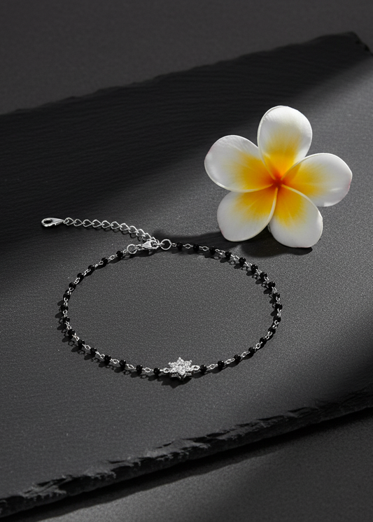 Modern Star Mangalsutra Bracelet | 925 Sterling Silver
