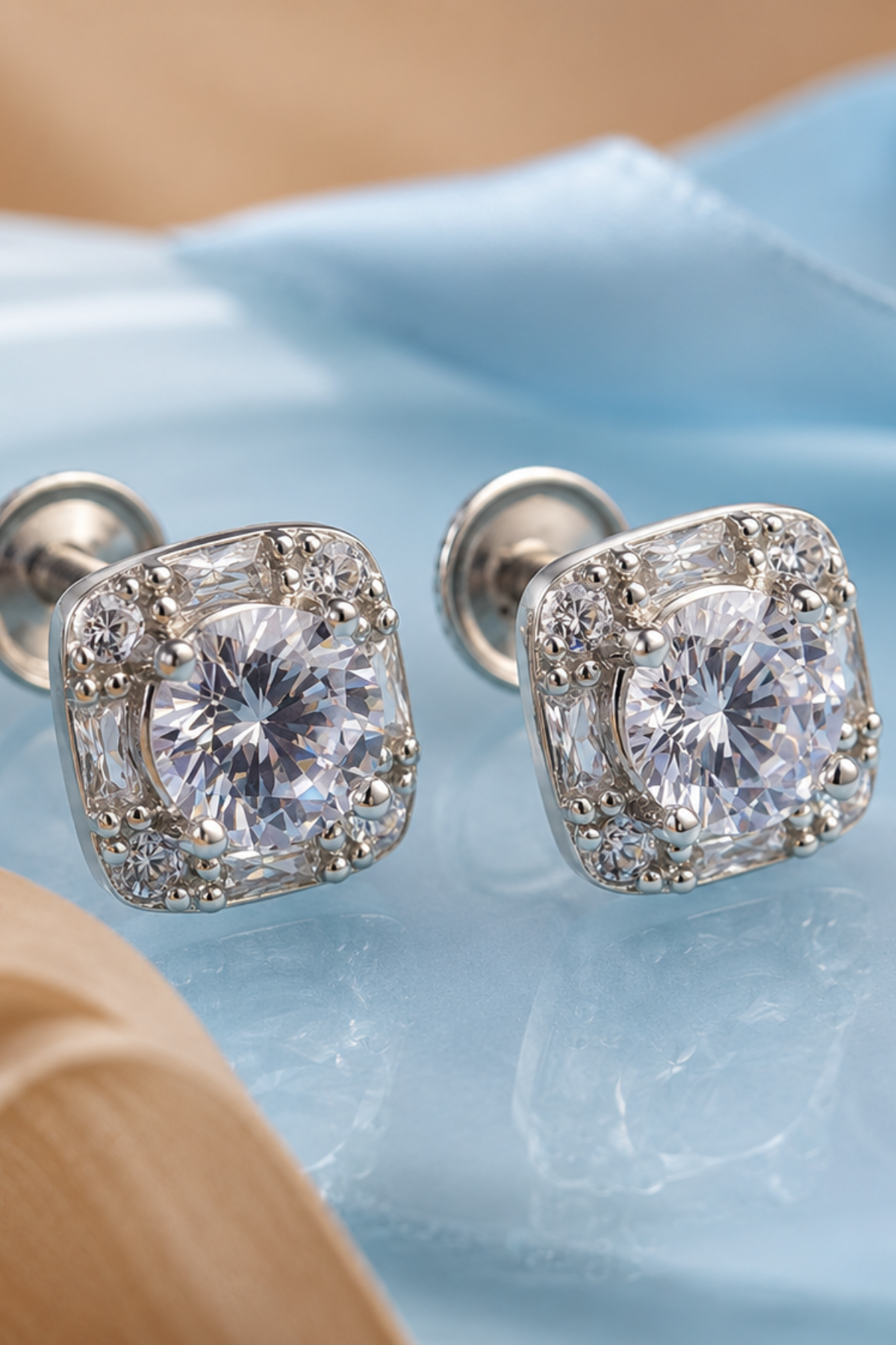 Lumière Cushion Studs