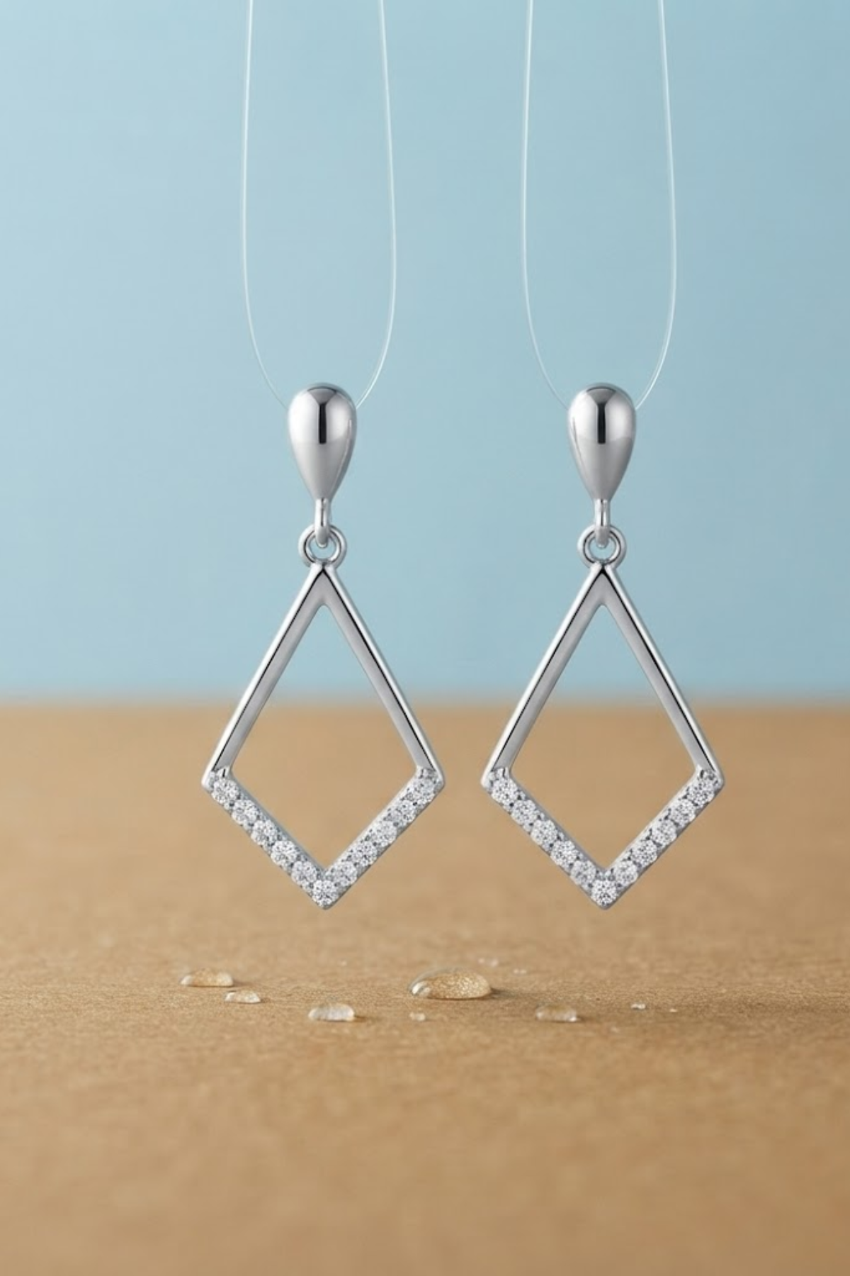 Lumière Diamond Drop Earrings