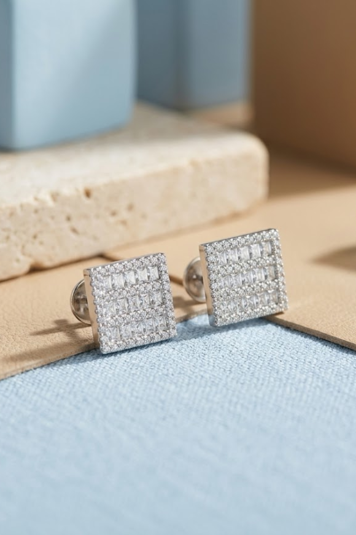 Luna Grid Studs