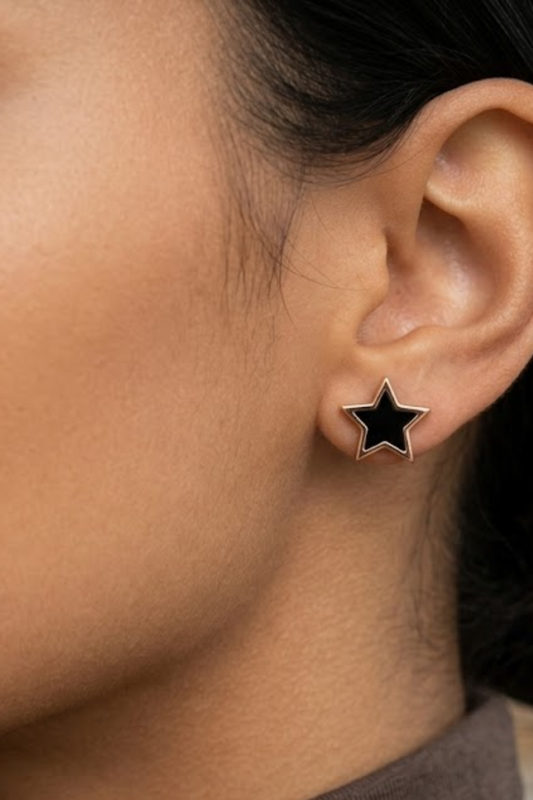 Noir Star Studs