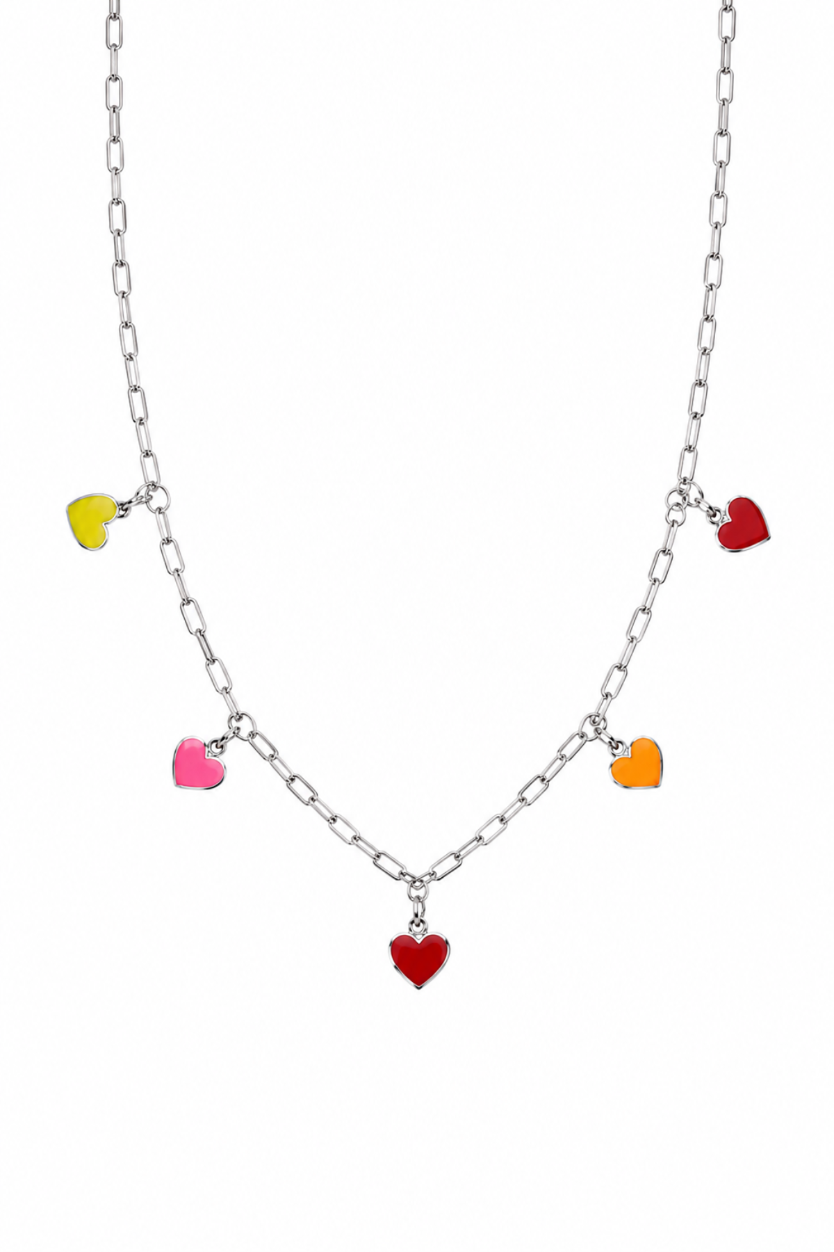 Rainbow Hearts Necklace