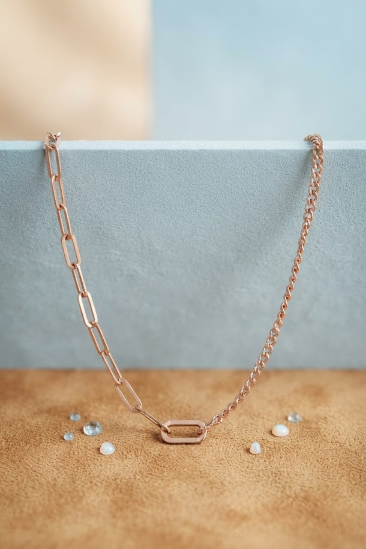 Rosé Link Necklace