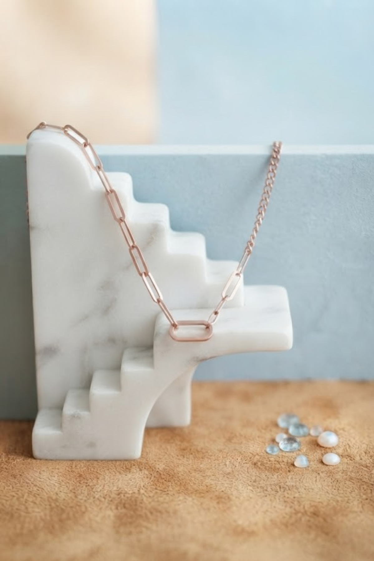 Rosé Link Necklace