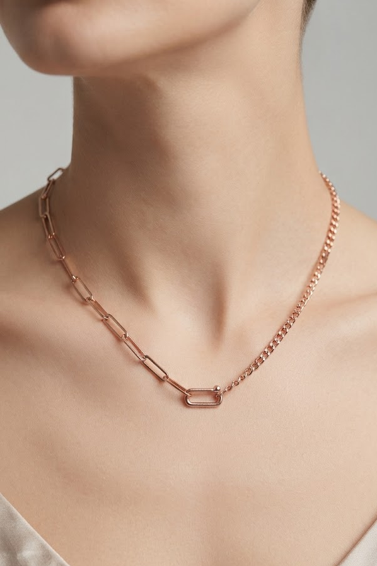 Rosé Link Necklace