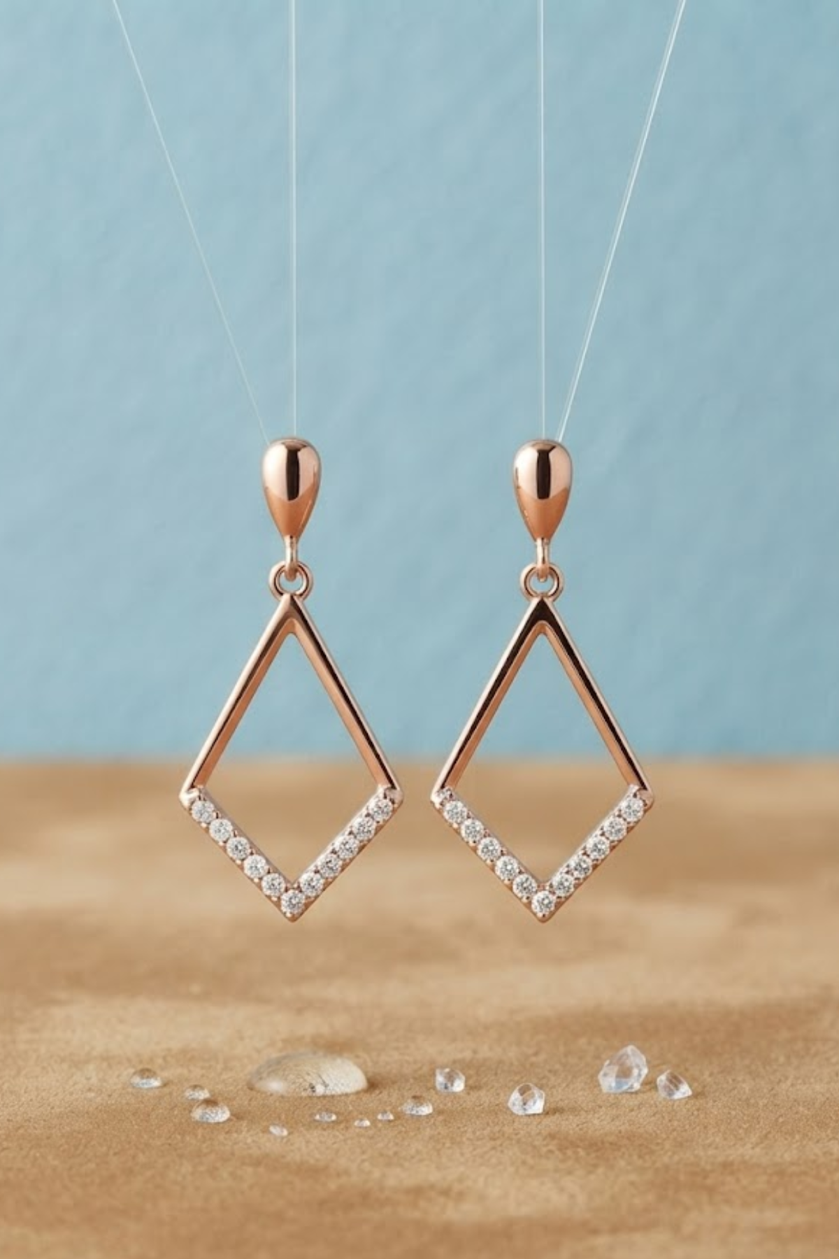 Rosé Prism Earrings