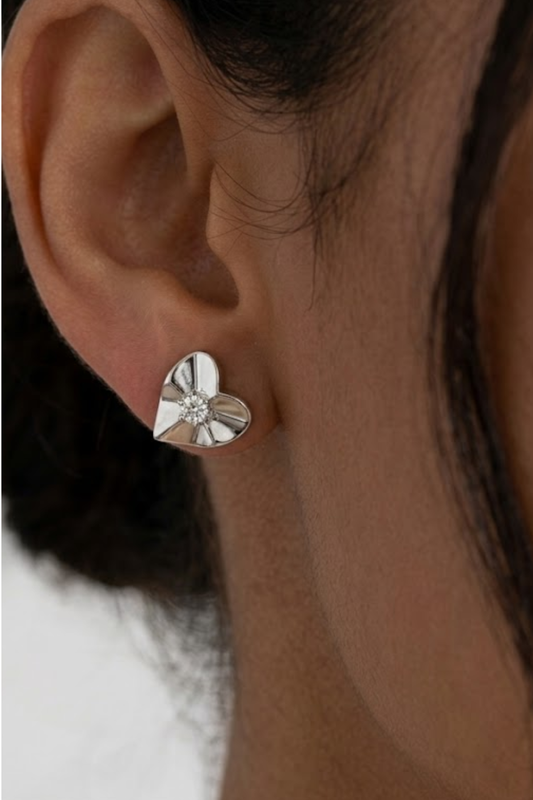 Tiny Heart Studs