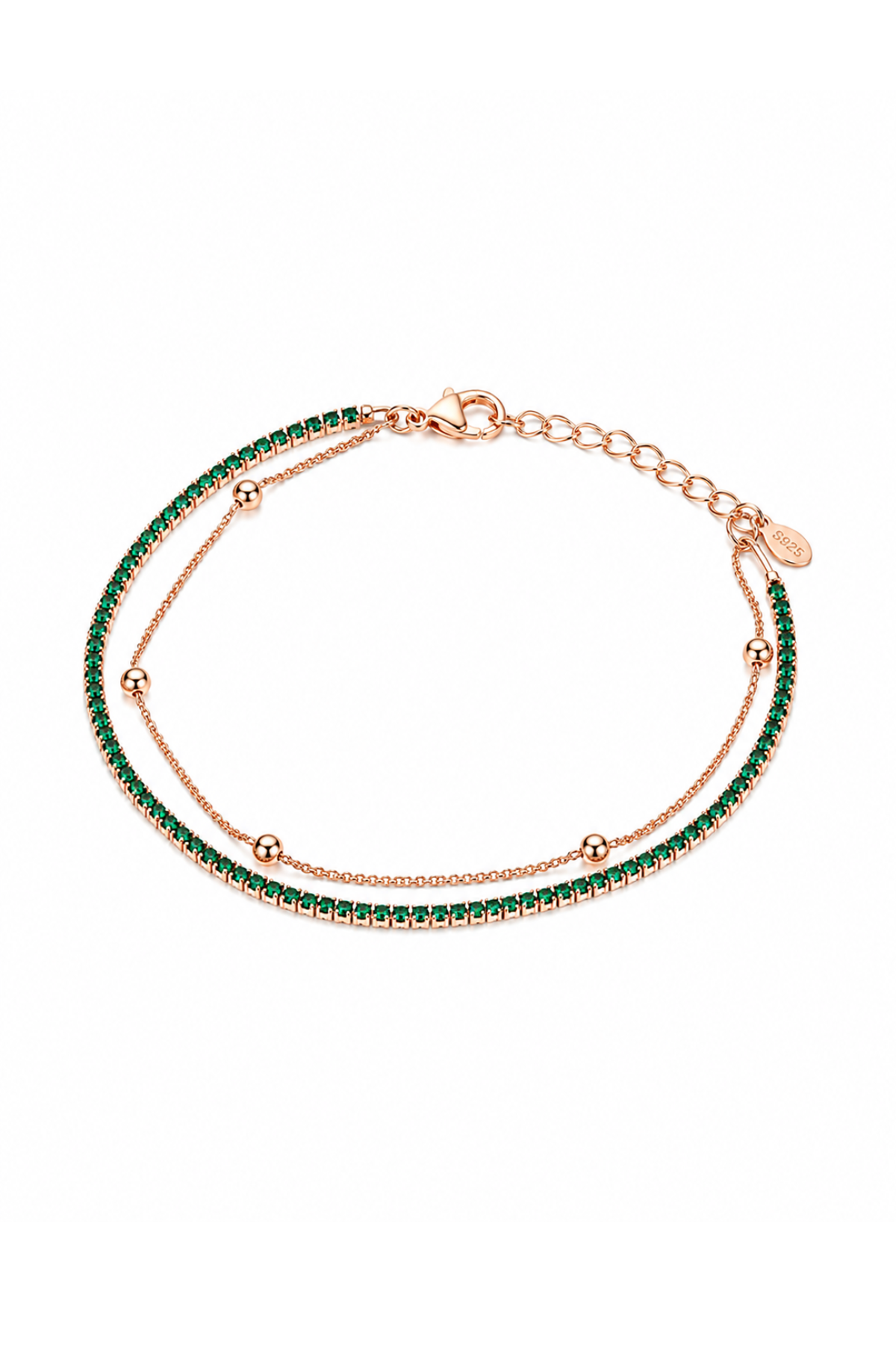 Verde Rosé Tennis Bracelet